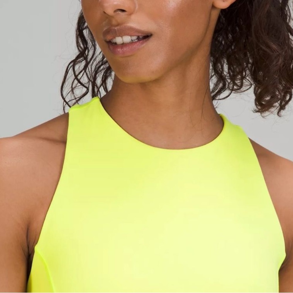NWT Lululemon Court Crush Tennis Dress Electric Lemon Women’s Size 6 - Picture 8 of 13
